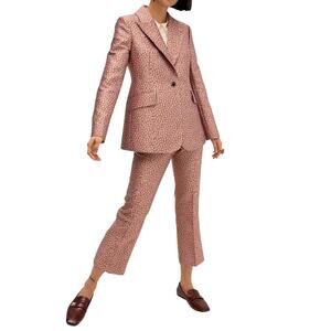 Kate Spade Flora Leopard Jacquard Blazer and Pants Size 4